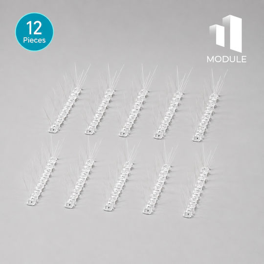 Module Σετ 12 Πολυκαρβονικές Ακίδες Απώθησης Πουλιών 0.5m