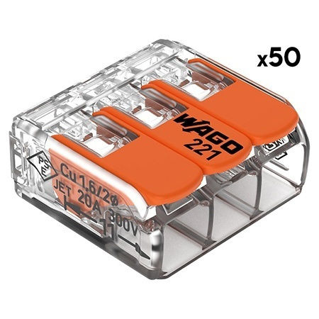Cleme Wago Slim Myf 3x4mm2 Set 50 Bucăți