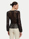 Women's Long Sleeve Blouse Black