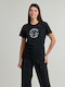 Chuck Patch Tricou Damă Negru