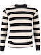 Long Sleeve Blouse White Black