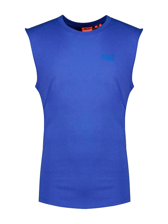 Superdry Тениска Logo Лятна Тъмносиня