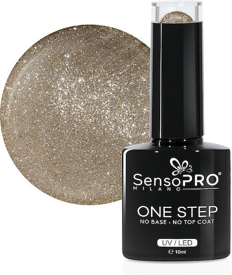 Sensopro Milano Ojă Pentru Unghii Cu Gel Semi-permanent One Step 10ml Shimmer Chic #022