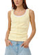 Women's Sleeveless Cotton Blouse Yellow