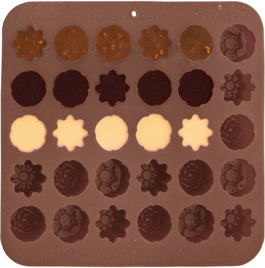 Orion Bakeware Tin For Chocolates Made Of Silicone 30 Pieces