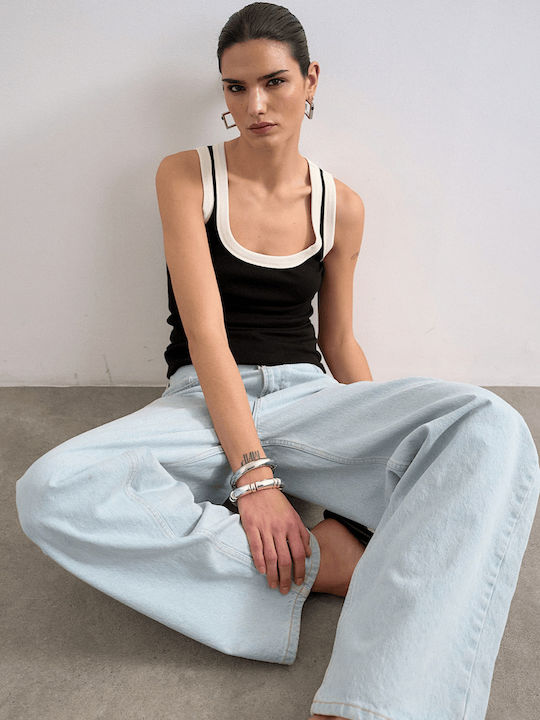 Topshop Blusen für Damen Schwarz
