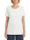 Women's Sports Short Sleeve Fast Drying White Blouse