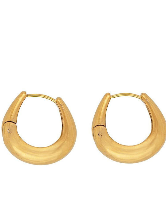 Excite-Fashion Gold Plated Hoop Earrings