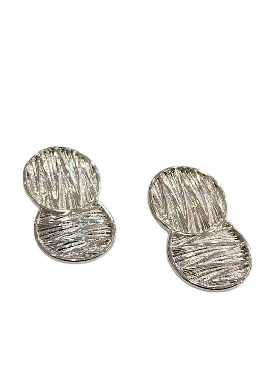 Kalliopi Silver Ohrringe Stecknadelverschluss aus Stahl