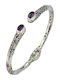 Women's Silver Handcuff Bracelet 5.3cm