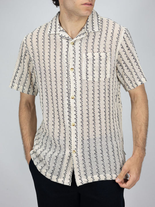 Short Sleeve Shirt Regular Fit Beige