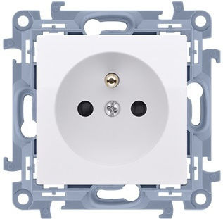 Simon 10 Single Socket Switch White S+842017