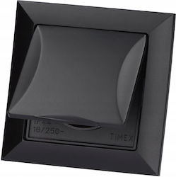 Einzeln Schwarze Elektrische Wandsteckdose 16a Ip20 1 Stück Einzeln Schwarze Elektrische Wandsteckdose 16a Ip20 1 Stück