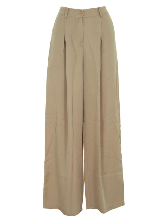 Tag Pantaloni Dama Din Țesătură Bej