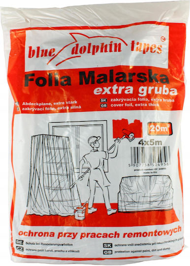 Blue Dolphin Extra Dicke Malerfolie 4x5m