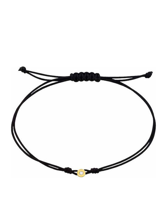 Kontopoulos Women's Macrame Cord Bracelet with Diamond