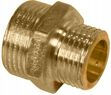 Brass Reducing Nipple 1 1/2 X 1 Brass