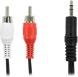 RCA 3.5mm Jack Cable 3.5mm Male - 3.5mm Male Black 2m