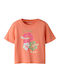 Kinderoberteile T-Shirt Fusion Koralle