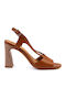 Leather Tabac Brown Sandals