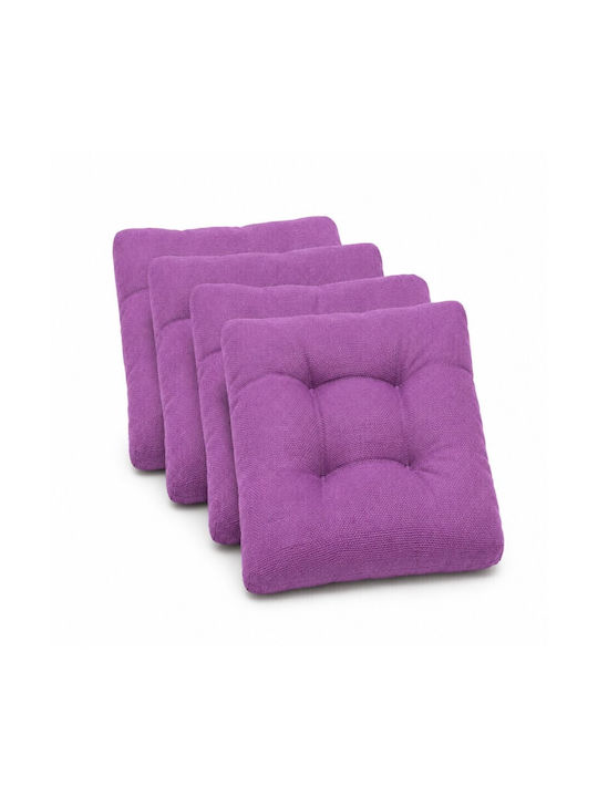 Garden Chair Cushion Lilac 4 Pieces 40x40cm