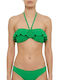 Strapless Bikini Top Green