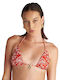Bikini Τριγωνάκι B Cup με Ενίσχυση Floral Πορτοκαλί