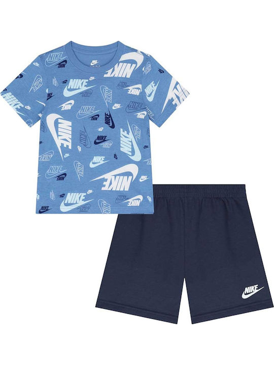 Kinderbekleidungssets mit Shorts Sommer 2 Stück Blau