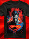 Herren Bedrucktes T-shirt Schwarz Superman Dp7598