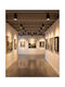 VK Lighting Black LED Pendant Ceiling Light with Warm White Light Rail 8.5x36x16.5cm