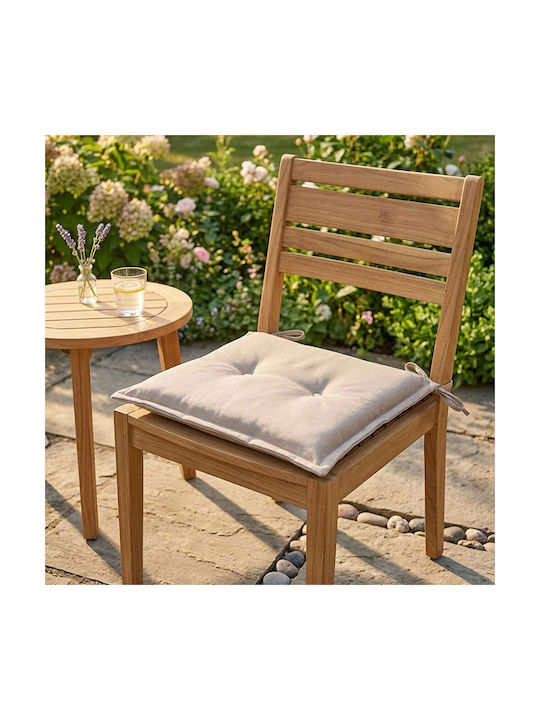 Ravelia Αδιάβροχο Μαξιλάρι Καρέκλας Κήπου Beige 40x40εκ.