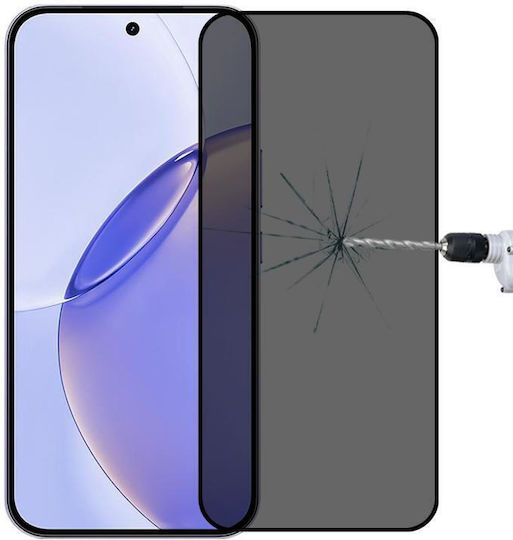 Realme 16 Pro 5g High Transparency Full Cover Anti-spy Tempered Glass Film Support Fingerprint Unlocking