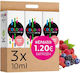 Alter eGo Lichid Electronic Pregătit Cu Aromă Fructată / Dulce 16mg 10ml 3 Bucăți