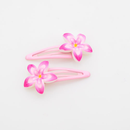 Set 2 Stück Haarnadeln Tropical Blume-Rosa