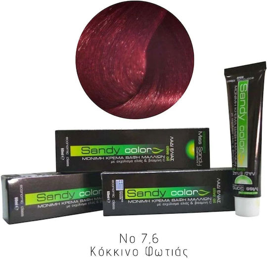 Miss Sandy Βαφή Μαλλιών No 7,6 Κοκκινο Φωτιας 60ml