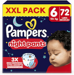 Pampers Night Pants No. 6 για 13+kg 72τμχ Pampers Night Pants No. 6 για 13+kg 72τμχ