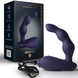 Rocks Off Prostate Anal Plug with Vibration Blue