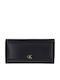 Monogram Large Leather Women's Wallet with RFID Black