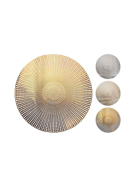 Zaros Zaros Rund Stoff Tischsets Gold 40.5cm 3 Stücke