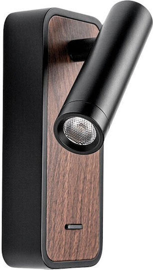 VK Lighting LED Топло Бяло Спот В Черен Цвят