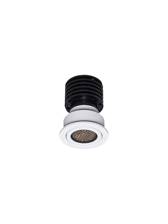 VK Lighting LED Warm White Spot in White Colour