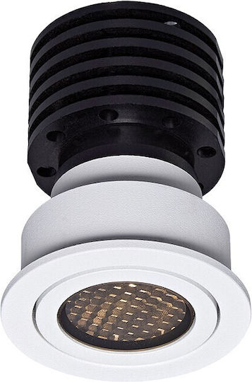 VK Lighting LED Θερμό Λευκό Σποτ σε Λευκό Χρώμα
