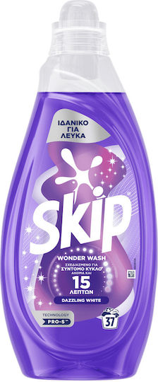 Skip Wonder Wash Υγρό Απορρυπαντικό για Λευκά Ρούχα (37 Μεζούρες)
