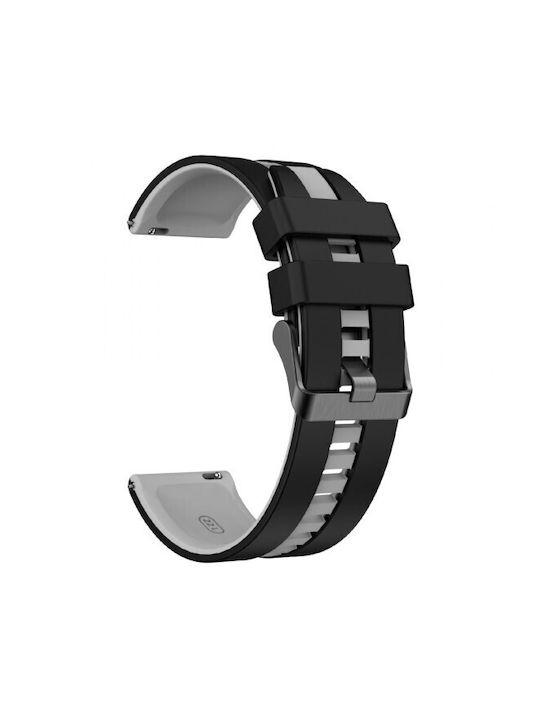 Kalebol Λουράκι Dual Color Silicone Xiaomi Watch 5 47mm 22mm Black Grey