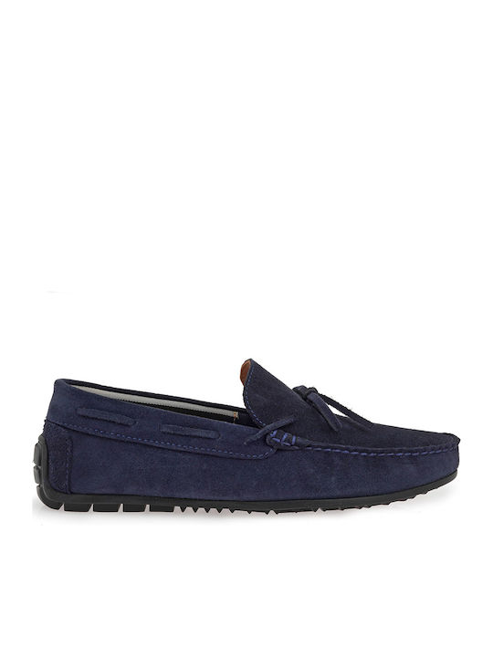 Suede Ανδρικά Boat Shoes σε Μπλε Χρώμα