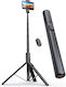 Anxre Nt79 Selfie-Stick Tripod Fernsteuerung Kompakt Stabil Faltbar 180 Cm Für Handy Kamera Gopro