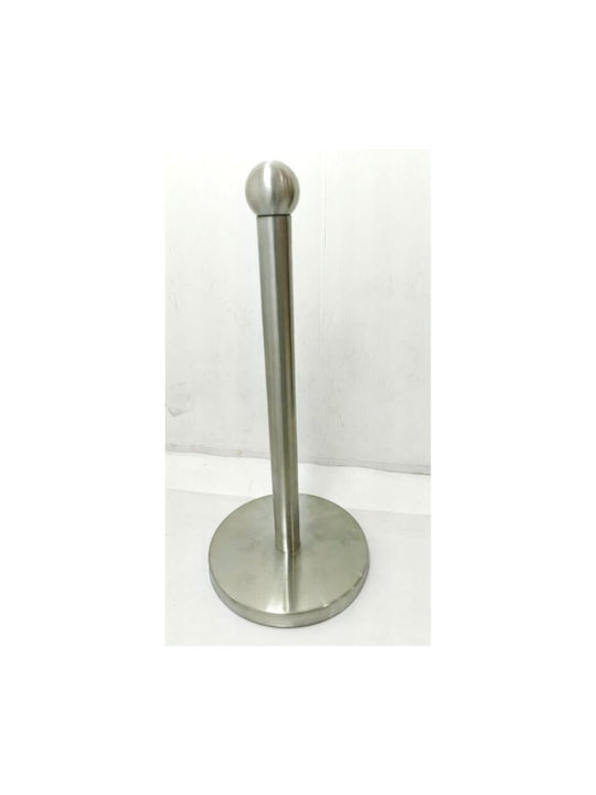 Karvounis Metallic Silver Kitchen Paper Towel Holder 15cm KA5846