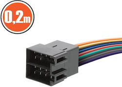 Conector Iso Auto Mufă Radio Cablu 0.2m Alimentare Difuzoare Adaptor Universal
