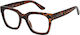 Reading Glasses +3.00 in Brown Colour