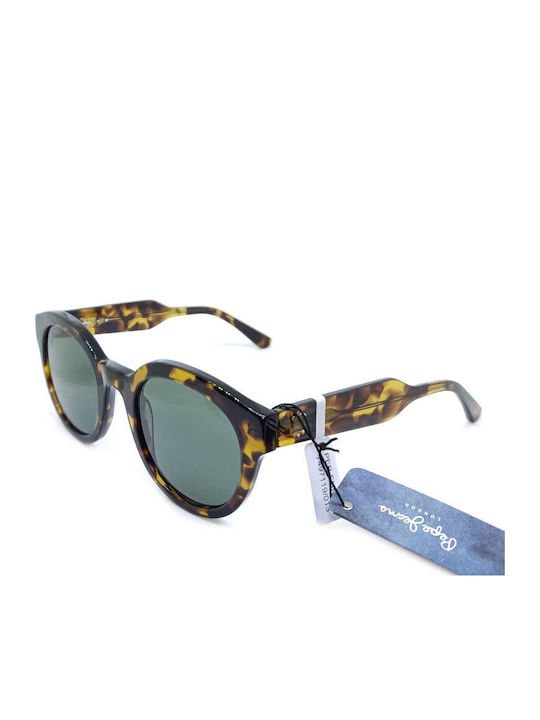 Pepe Jeans Pj7497 Γυναικεία Γυαλιά Ηλίου με Καφέ Σκελετό και Πράσινο Φακό PJ7497-119
